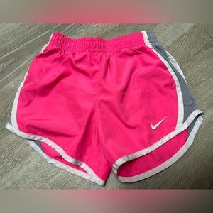 Nike Pink and Gray Athletic Shorts